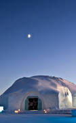 hotell, ice-art, installations, ishotellet, Jukkasjarvi, Lapland, mid-winter, polar night, winter