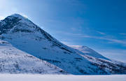 Friningen, Jamtland, landscapes, mountain, mountain top, Sielkentjahke, winter