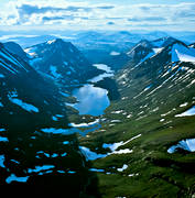 aerial photo, aerial photo, aerial photos, aerial photos, drone aerial, drnarfoto, landscapes, Lapland, mountain, national park, national parks, Njatjosvagge, Sarek, summer, valley