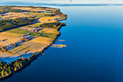 aerial photo, aerial photo, aerial photos, aerial photos, autumn, communications, drone aerial, drnarfoto, ferry, frjelge, Great Lake, island, islands, Jamtland, landscapes, Norderon, water