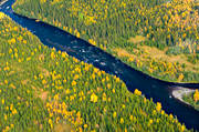 aerial photo, aerial photo, aerial photos, aerial photos, are river, autumn, drone aerial, drnarfoto, fishing spots, Jamtland, Norngesstrmmen, watercourse