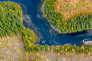 aerial photo, aerial photo, aerial photos, aerial photos, are river, autumn, drone aerial, drnarfoto, fishing spots, Jamtland, Norngesstrmmen, watercourse
