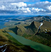 aerial photo, aerial photo, aerial photos, aerial photos, Bajip Gaidumjavri, drone aerial, drnarfoto, Kaitum Valley, Kaska Kaitumjaure, landscapes, Lapland, Padje Kaitumjaure, summer, Suorrekaise