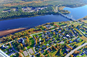 aerial photo, aerial photo, aerial photos, aerial photos, autumn, drone aerial, drnarfoto, North Bothnia, Pajala, samhllen