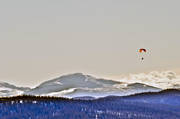 Jamtland, landscapes, mountain, paragliding, screen, sport, Storsnasen, various, winter, äventyr