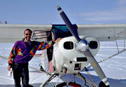 aviation, communications, Cub, fly, Piper, ski flight, super, touched down, winter flying
