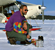 aviation, coffeemaking, communications, fly, koka kaffe, photo flight, SE-EPF, ski flight, Super Cub, winter flying
