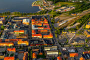 aerial photo, aerial photo, aerial photos, aerial photos, centre, drone aerial, drnarfoto, landscapes, North Bothnia, Pitea, samhllen, summer