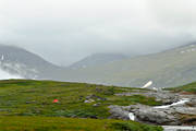 alpine hiking, fog, national park, Padjelanta, rain, summer, ventyr