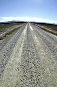 alpine plateau, Flatruet, gravel road, Jamtland, landscapes, mountain road, plateau, table, road, summer