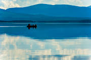 boat, landscapes, Lapland, rowing-boat, Saggat, summer