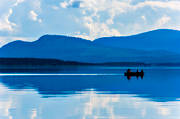 boat, landscapes, Lapland, rowing-boat, Saggat, summer