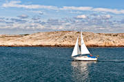 boat, Bohusln, communications, landscapes, nature, sailing-boat, sea, seasons, summer, vatten, Vega, water