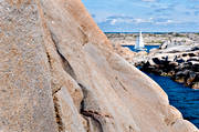 archipelago, boat, Bohusln, communications, landscapes, LIlla Grundskr, nature, rocks, sailing-boat, sea, seasons, stone, summer, water