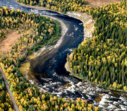 aerial photo, aerial photo, aerial photos, aerial photos, are river, autumn, drone aerial, drnarfoto, Jamtland, landscapes, nipa, nipor, rasbrink, river, sandbrink, strandbrink, Tangbole stream, lvfra