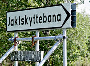 allmänjakt, hunting, men, men's kindergarten, men's playgroup, sign, signs, skeet shooting, skeet shooting track