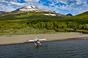 aerial photo, aerial photo, aerial photos, aerial photos, aviation, drone aerial, drnarbild, drnarfoto, flygplan sjflygplan, Kaitum, Kaitumjaure, kommunikatinoer, landscapes, Lapland, Sanarcohkka, seaplane, summer, touched down