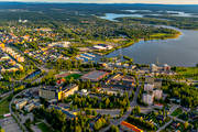 aerial photo, aerial photo, aerial photos, aerial photos, drone aerial, drnarfoto, gsthamn, North Bothnia, Nrdfjrden, Pitea, samhllen, school, sjukhuset, Strmns, summer, ttort