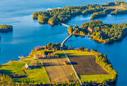 aerial photo, aerial photo, aerial photos, aerial photos, autumn, church ruin, drone aerial, drnarfoto, ison, ice iland, Jamtland, Ostersund, skansholmen, stder, Sunne