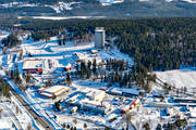 aerial photo, aerial photo, aerial photos, aerial photos, Arctura, drone aerial, drnarfoto, Jamtland, Ostersund, ski stadium, stder, thermos, winter