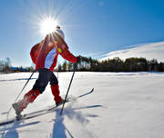 backlight, ski touring, skier, skies, skiing, snow, spring-winter, sunshine, winter, ventyr
