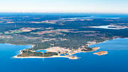 aerial photo, aerial photo, aerial photos, aerial photos, Aurskallviken, drone aerial, drnarfoto, Gotland, landscapes, Smjen, summer, vindkraftpark, vindsnurror, wind power, wind power plants
