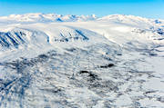 aerial photo, aerial photo, aerial photos, aerial photos, Brddegiehtje, drone aerial, drnarbild, drnarfoto, landscapes, Lapland, Lulep Suobbatjavrre, mountains, spruce stands, Suobbattjhkk, winter