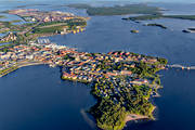 aerial photo, aerial photo, aerial photos, aerial photos, Bergnsbron, drone aerial, drnarfoto, Lulea, Norra fjrden, Norra hamnen, North Bothnia, Stadsviken, stder, summer