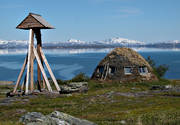 bell tower, chapel, mountain, mountains, national park, Padjelanta, sami church teepee, sami culture, Staloluokta, teepee, teepee