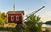 antiquity, cottage, crane, culture, galt stream, house, jenny, port, shipping, steam driven, water, work