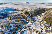 aerial photo, aerial photo, aerial photos, aerial photos, Dalvallen, drone aerial, drnarfoto, hotell, installations, Jamtland, ski resort, Storhogna, Storhgna, winter