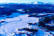 aerial photo, aerial photo, aerial photos, aerial photos, drone aerial, drönarfoto, Great Lake, Helags, Herjedalen, landscapes, Ljungan, Ljungdalen, mountain pictures, Storsjö, Tandån, winter