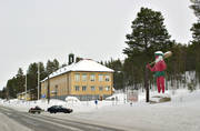 community, kommunhus, Lapland, samhllen, Storuman, wild man, winter