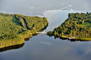 aerial photo, aerial photo, aerial photos, aerial photos, bridge, drone aerial, drnarfoto, Fagervik lake, Holm lake, strait