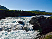 Kuoddojaure, landscapes, Lapland, Pite river, stream, streaming, summer, vatten, water