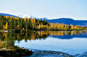 autumn, autumn colours, Bagede, Jamtland, landscapes, mountain, Munsfjallet, Stroms Vattudal