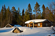 cabins, Herjedalen, Nysätern, Sonfjället, summer farm pasture