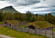 buildings, cabin, engineering projects, Herjedalen, hill farms, mountain farms, Hjortvallen, Hgnvallen, life by hill farms, Mittaklappen, mountain, nature, Stormittklppen, summer cottage, summer cottage