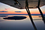 aerial photo, aerial photo, aerial photos, aerial photos, aeroplane wing, communication, drone aerial, drnarfoto, fly, Great Lake, Jamtland, landscapes, midnight, midnight sun, night, Norderon, summer, summer night, vatten, water, wing