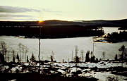 ices, Jamtland, landscapes, spring, Stroms Vattudal, sunrise, Vattudalen