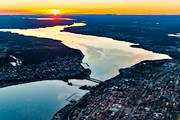 aerial photo, aerial photo, aerial photos, aerial photos, centre, drone aerial, drnarbild, drnarfoto, evening, Froson, Jamtland, Ostersund, spring, stder, summer, sunset, ssjn