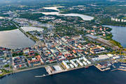 aerial photo, aerial photo, aerial photos, aerial photos, drone aerial, drnarfoto, Lulea, North Bothnia, stder, summer, Sdra hamnen