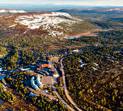 aerial photo, aerial photo, aerial photos, aerial photos, Dalarna, drone aerial, drönarfoto, Högfjällshotell, installations, ski resort, ski resort, ski slopes, SkiStar, spring, Sälens