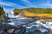 attractions, autumn, autumn colours, autumn leaves, Jamtland, landscapes, stream, tannforsen, vatten, water fall, watercourse