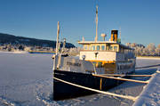 ambience, ambience pictures, atmosphere, Badhusparken, boat, cold, cold, court, hoarfrost, Jamtland, mid-winter, Ostersund, steamship, Thomee, winter, winter ambience, winter rest
