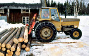forest worker, forestry, logger, logs, old, timber, timber logs, tractor, woodland, work