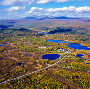 aerial photo, aerial photo, aerial photos, aerial photos, Aleb Luovio, autumn, cottage village, chalet complex, drone aerial, drnarfoto, installations, landscapes, Lapland, mountain pictures, Tjarnberg, Tjidtjak, vrdshus