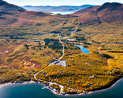 aerial photo, aerial photo, aerial photos, aerial photos, autumn, drone aerial, drnarfoto, fjllbilder, landscapes, Lapland, Malmbanan, Nakerijrvi, railway, station, swedish mountains, torne trask, Tornetrsk station