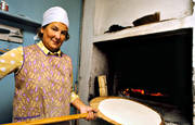 baking, baking, baking hut, culture, griddlecake, griddlecake oven, oven, present time, traditional bread baking