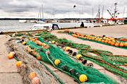 boats, Bohusln, buoys, fishing, installations, Lysekil, net, port, sea, summer, trapping device, work